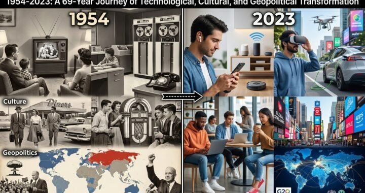 2023-1954: A 69-Year Journey of Technological, Cultural, and Geopolitical Transformation